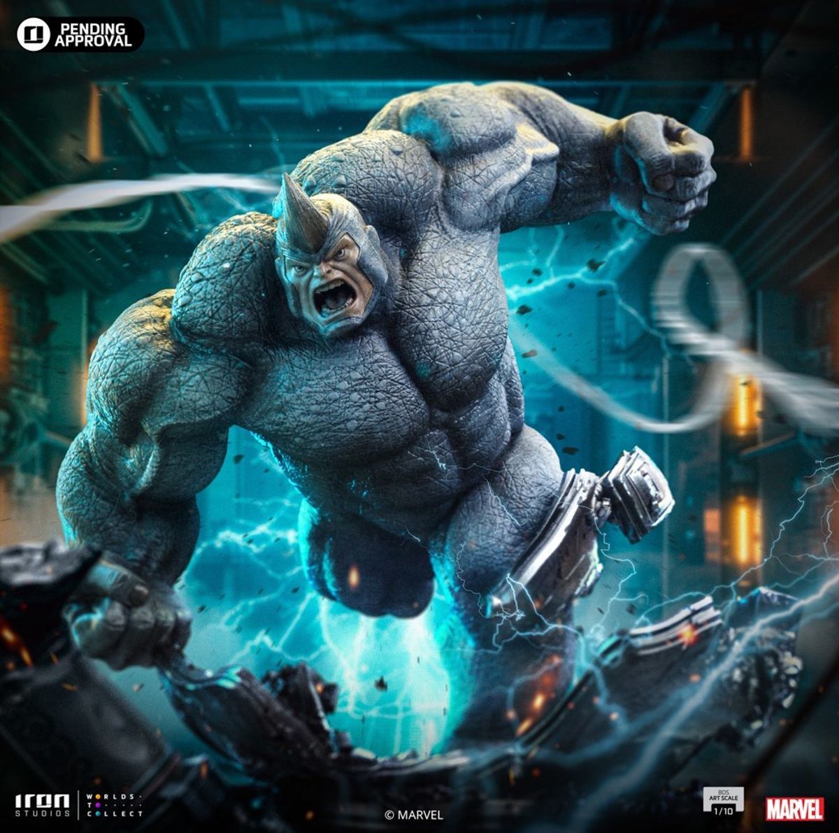 Iron Studios『犀牛人-蜘蛛人 vs 超級反派(Rhino – Spider-man vs Villains)』限量版 1/10 比例場景雕像收藏