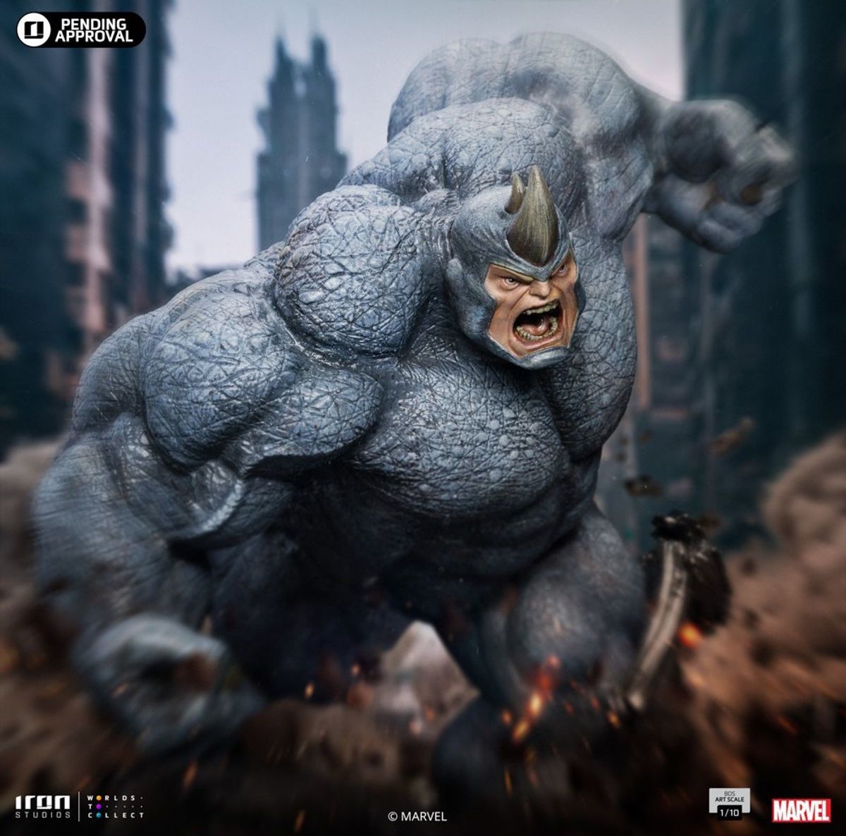 Iron Studios『犀牛人-蜘蛛人 vs 超級反派（Rhino - Spider-man vs Villains）』限量版 1/10 比例場景雕像收藏