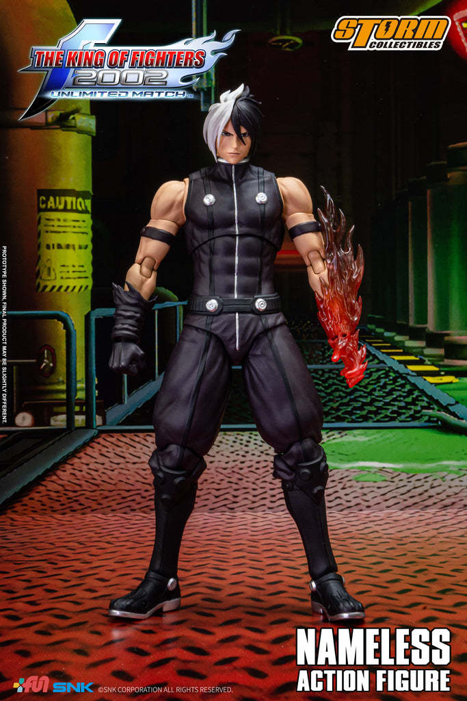 STORM COLLECTIBLES『《格鬥天王 2002 UM》無名(Nameless)』1/12 比例可動人偶,替換件展現釋放火焰的霸氣姿態!