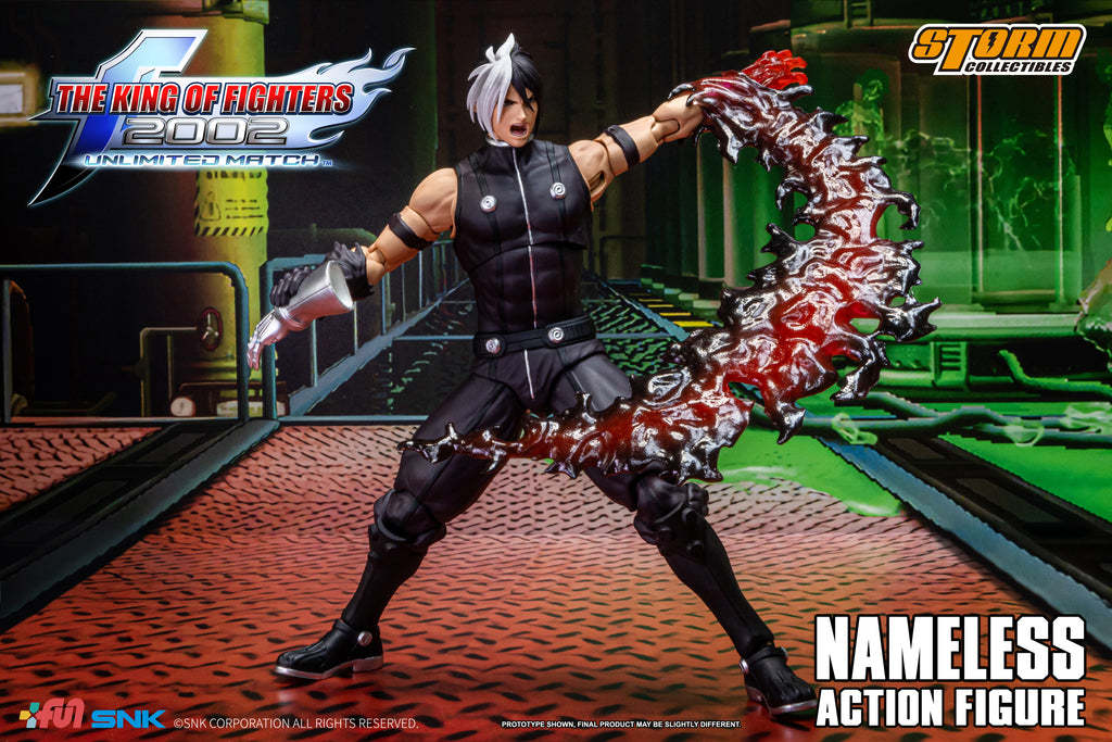 STORM COLLECTIBLES『《格鬥天王 2002 UM》無名(Nameless)』1/12 比例可動人偶,替換件展現釋放火焰的霸氣姿態!