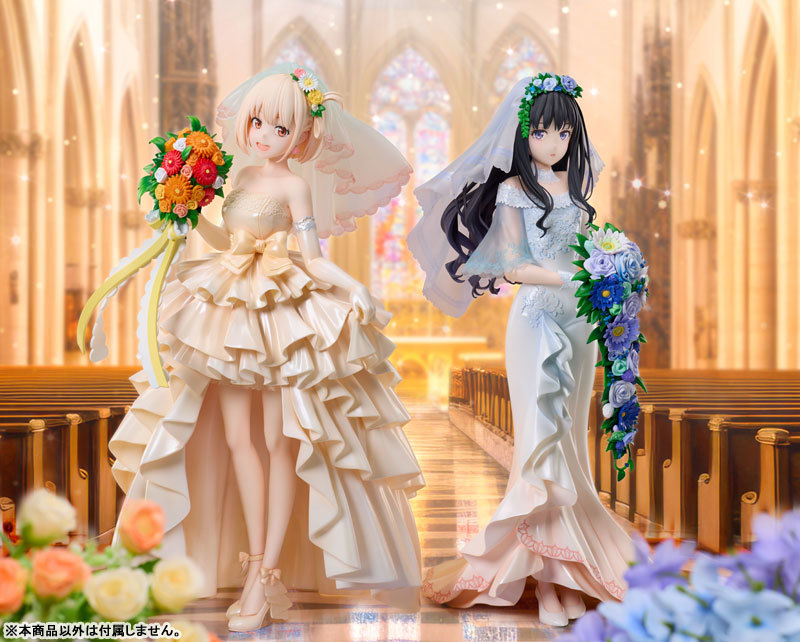ANIPLEX+『Lycoris Recoil 莉可麗絲 井之上瀧奈 婚紗ver. 1/7 比例模型』再現美麗的魚尾婚紗