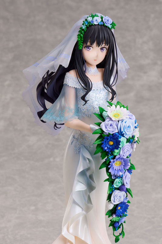 ANIPLEX+『Lycoris Recoil 莉可麗絲 井之上瀧奈 婚紗ver. 1/7 比例模型』再現美麗的魚尾婚紗