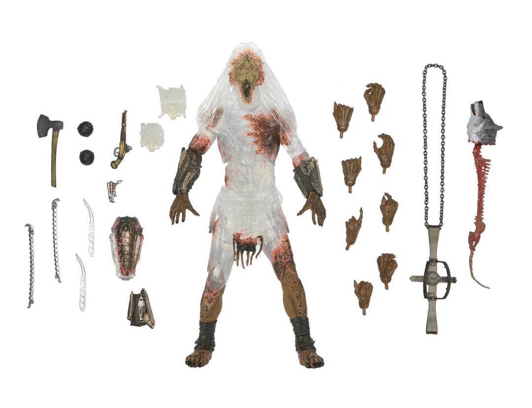 NECA SDCC 限定『《終極戰士：獸獵者》野性終極戰士 隱身現形版（Feral Camo Reveal）』7 吋可動人偶