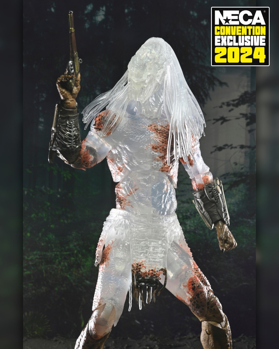 NECA SDCC 限定『《終極戰士：獸獵者》野性終極戰士 隱身現形版（Feral Camo Reveal）』7 吋可動人偶