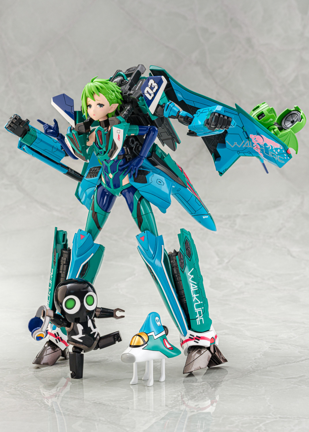 V.F.G.『超時空要塞Δ VF-31A 凱羅斯 蕾娜·布勞拉』原創可動素體合體戰機 具備機娘形態等多種玩法!