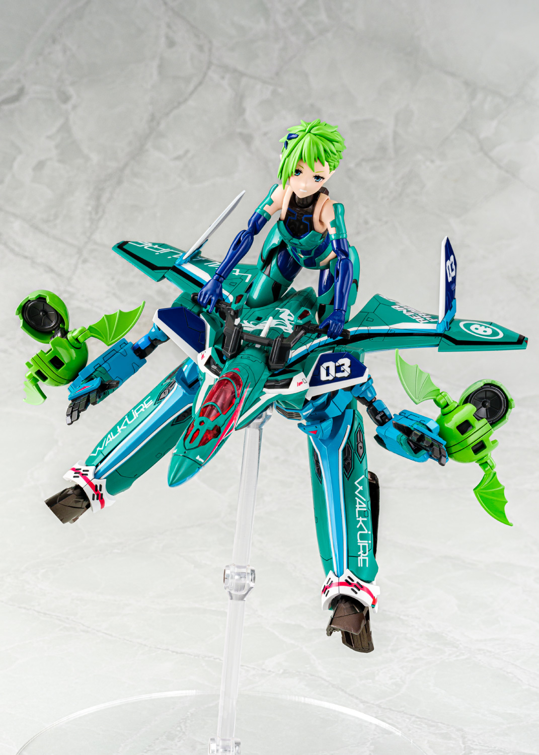 V.F.G.『超時空要塞Δ VF-31A 凱羅斯 蕾娜·布勞拉』原創可動素體合體戰機 具備機娘形態等多種玩法!