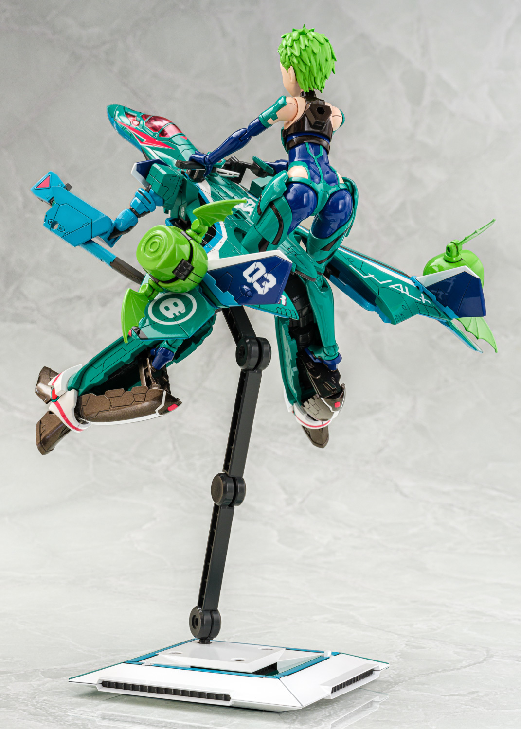 V.F.G.『超時空要塞Δ VF-31A 凱羅斯 蕾娜·布勞拉』原創可動素體合體戰機 具備機娘形態等多種玩法!