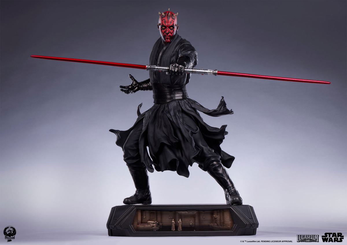 PCS『《星際大戰首部曲：威脅潛伏》達斯·魔（Darth Maul）』1/3 比例收藏雕像，再現希德王宮登場時的魄力動態！
