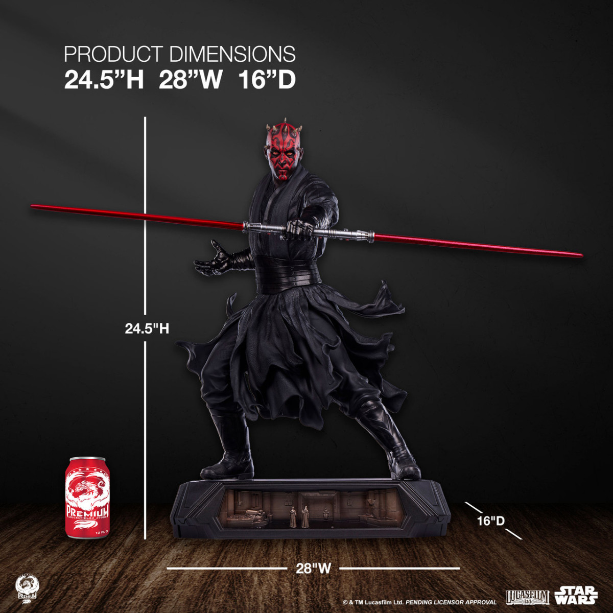PCS『《星際大戰首部曲：威脅潛伏》達斯·魔（Darth Maul）』1/3 比例收藏雕像，再現希德王宮登場時的魄力動態！