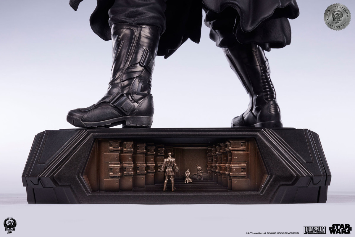 PCS『《星際大戰首部曲:威脅潛伏》達斯·魔(Darth Maul)白金限定版』1/3 比例收藏雕像,替換展示裸上身的霸氣姿態!