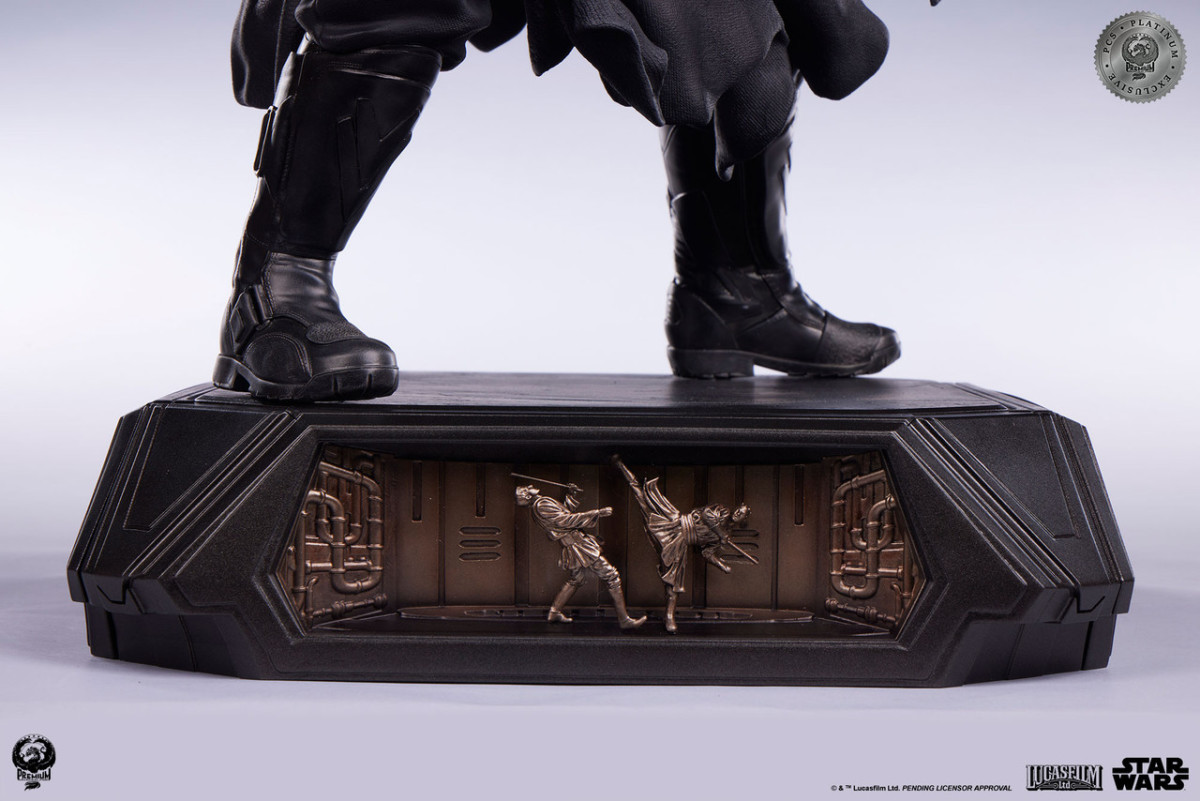 PCS『《星際大戰首部曲:威脅潛伏》達斯·魔(Darth Maul)白金限定版』1/3 比例收藏雕像,替換展示裸上身的霸氣姿態!