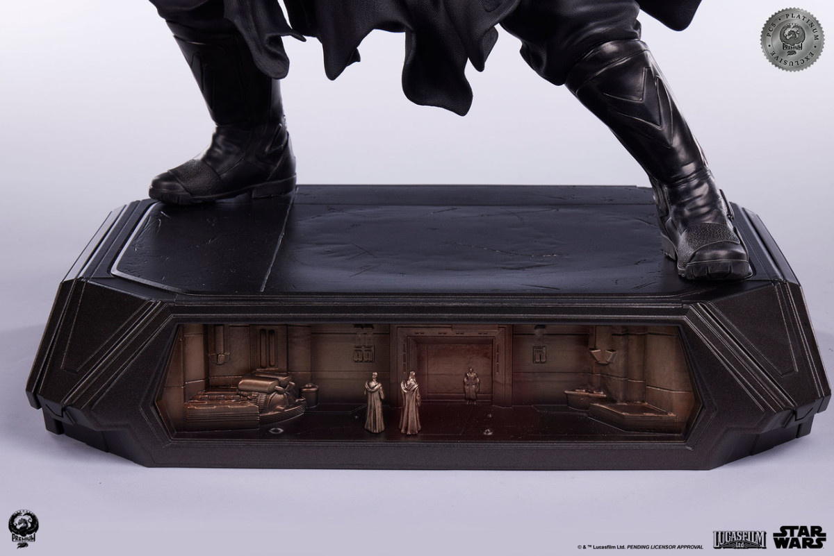 PCS『《星際大戰首部曲:威脅潛伏》達斯·魔(Darth Maul)白金限定版』1/3 比例收藏雕像,替換展示裸上身的霸氣姿態!