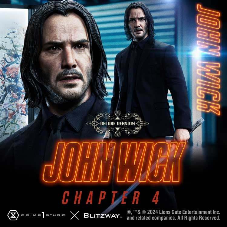 Prime 1 Studio x Blitzway 『《捍衛任務 4 》約翰·維克(John Wick)一般版/豪華版』1/4 比例收藏雕像