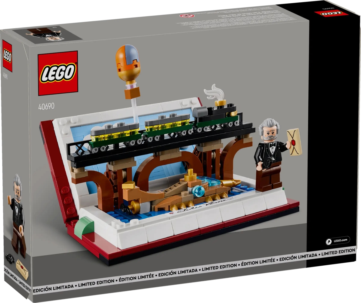 LEGO 40690「向儒勒·凡爾納的書致敬」科幻小說之父樂高人偶化、還有《海底兩萬里》的鸚鵡螺號潛艇!