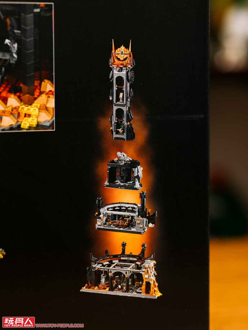 LEGO 10333「魔戒:巴拉多」開箱報告 高達 83 公分的黑鐵巨城!