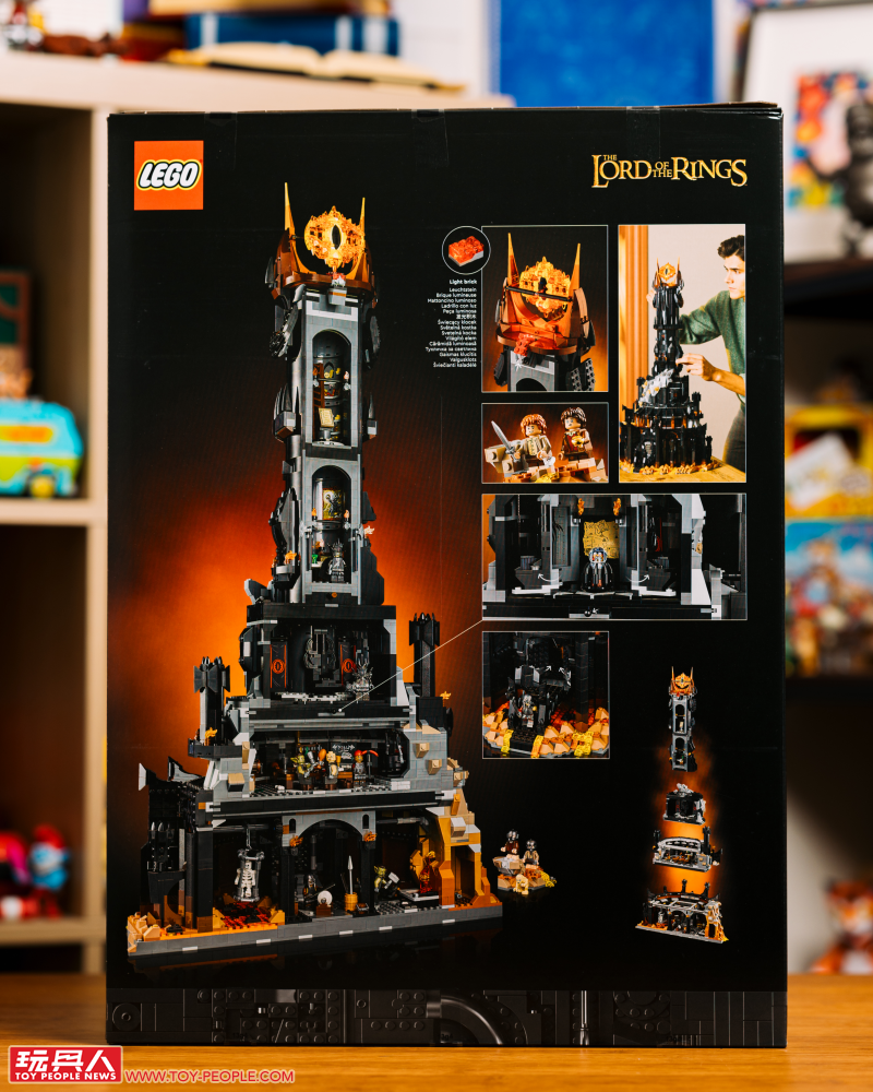 LEGO 10333「魔戒:巴拉多」開箱報告 高達 83 公分的黑鐵巨城!