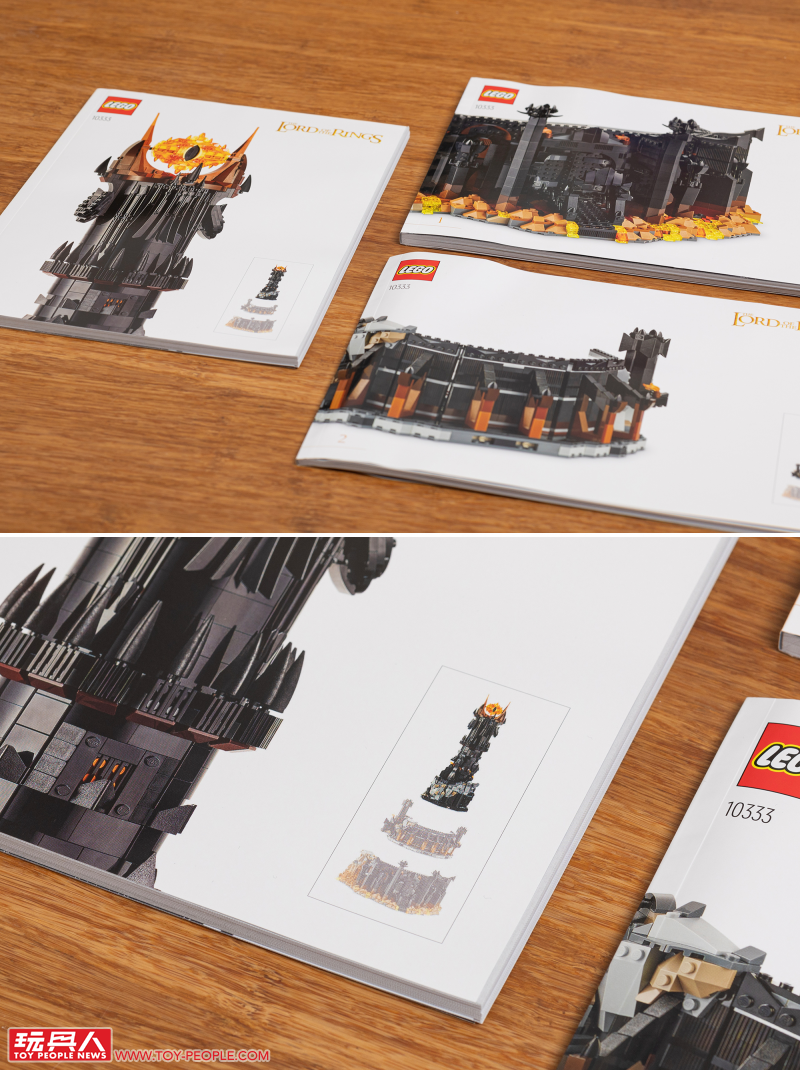 LEGO 10333「魔戒:巴拉多」開箱報告 高達 83 公分的黑鐵巨城!
