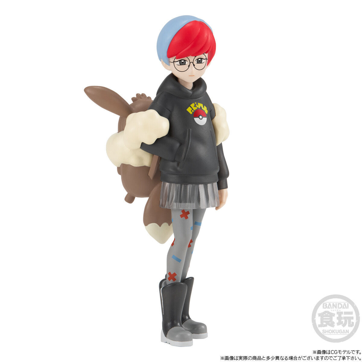 萬代『POKEMON SCALE WORLD 帕底亞地區 牡丹&仙子伊布』1/20 比例食玩 超可愛的伊布背包再現!