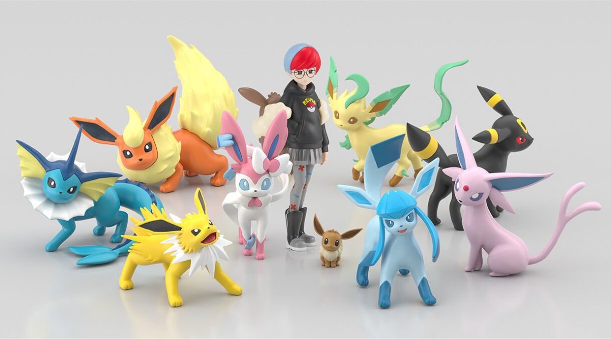 萬代『POKEMON SCALE WORLD 帕底亞地區 牡丹&仙子伊布』1/20 比例食玩 超可愛的伊布背包再現!