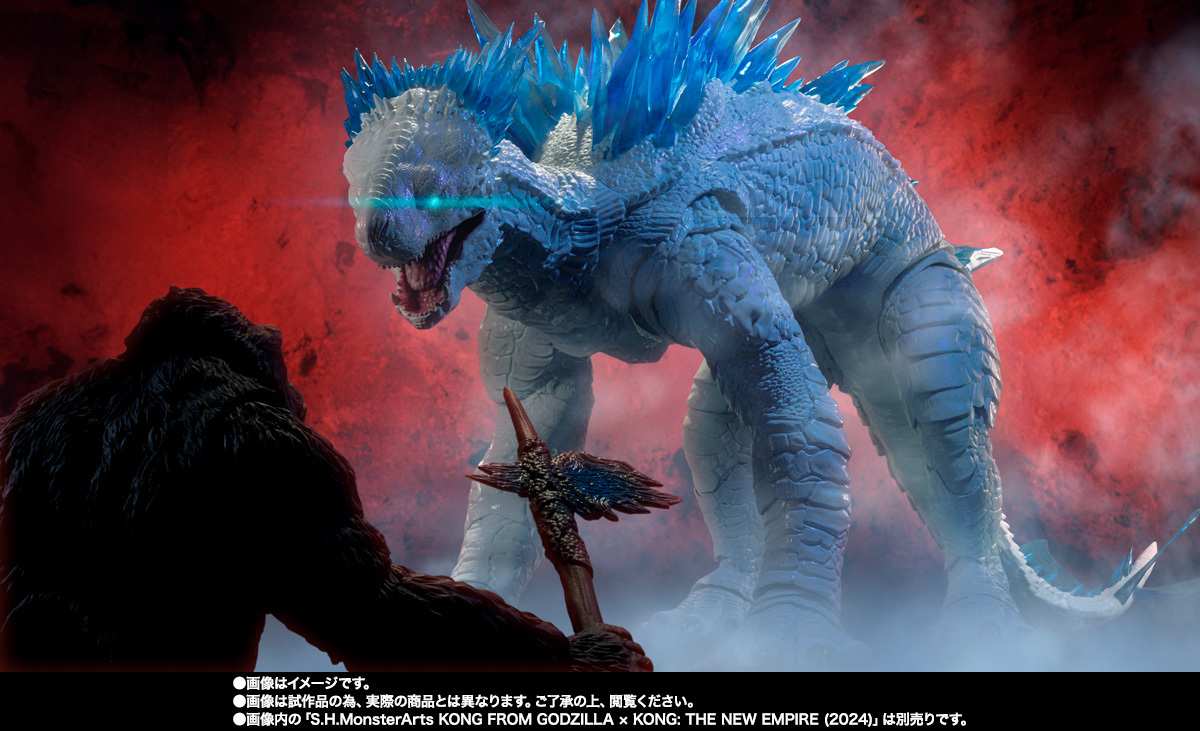 S.H.MonsterArts『《哥吉拉與金剛:新帝國》霜魔(SHIMO)』可動模型,潔白的冰霜巨獸登場!