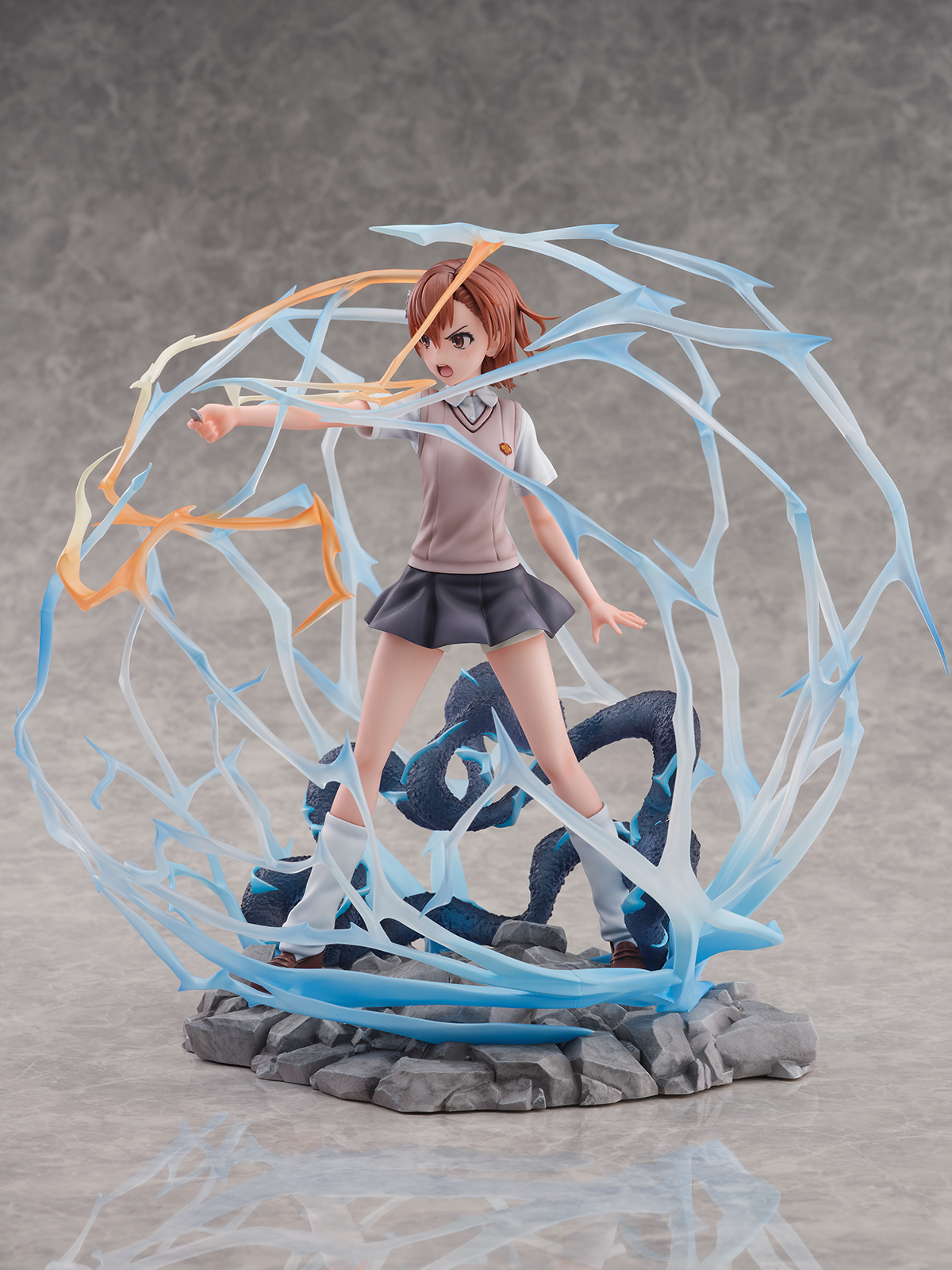 eStream『《科學超電磁砲》御坂美琴』1/7 比例塗裝完成品,大份量特效展現超電磁砲的強大魄力!