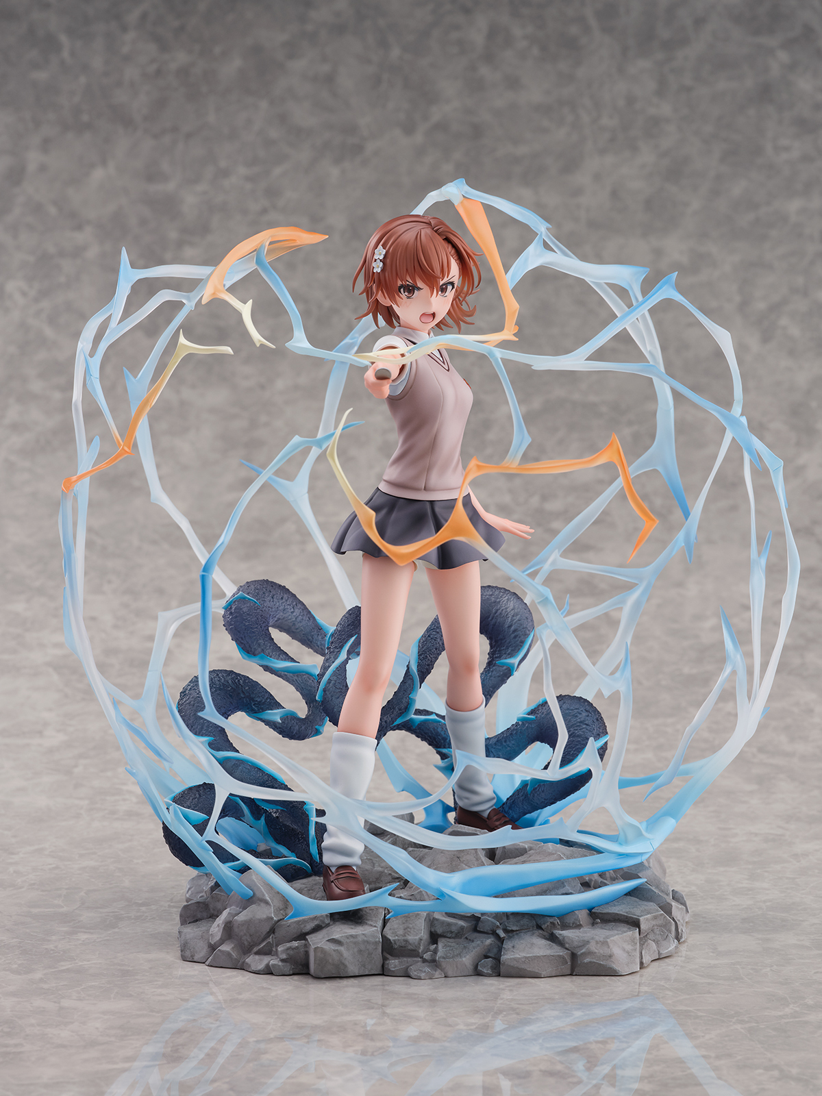 eStream『《科學超電磁砲》御坂美琴』1/7 比例塗裝完成品,大份量特效展現超電磁砲的強大魄力!