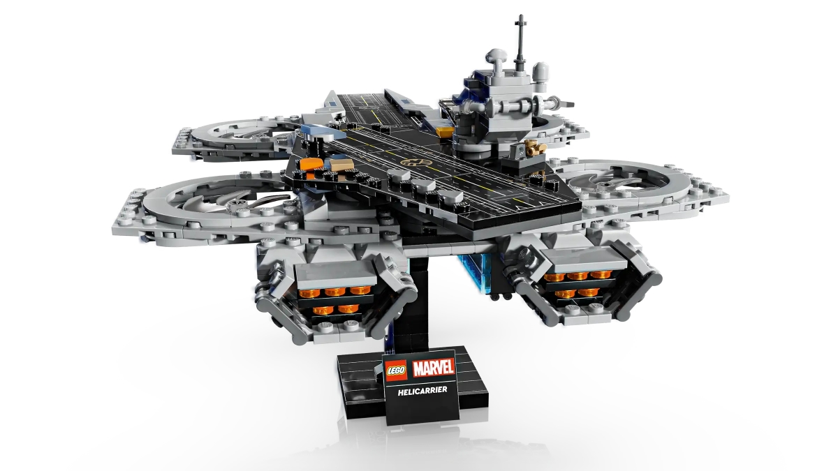 LEGO 76295「復仇者聯盟飛行航母」（The Avengers Helicarrier）跑道上有三片零件構成的昆式戰機！