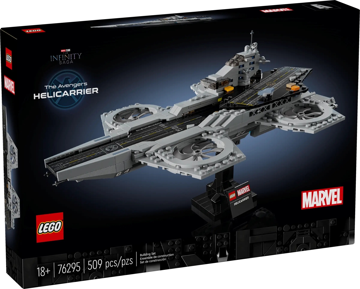LEGO 76295「復仇者聯盟飛行航母」（The Avengers Helicarrier）跑道上有三片零件構成的昆式戰機！