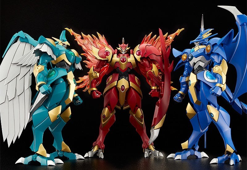 MODEROID『魔法騎士雷阿斯 傳說三魔神套組』火、海、空集結的豪華特別套組登場！