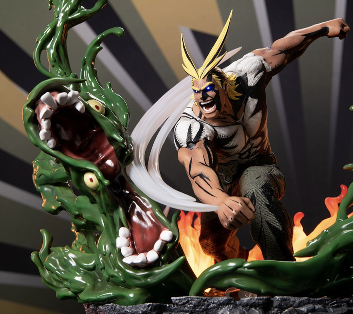First 4 Figures『《我的英雄學院》歐爾麥特 vs. 污泥敵人 限定版』收藏雕像,再現初登場時迎戰敵人的經典場景!