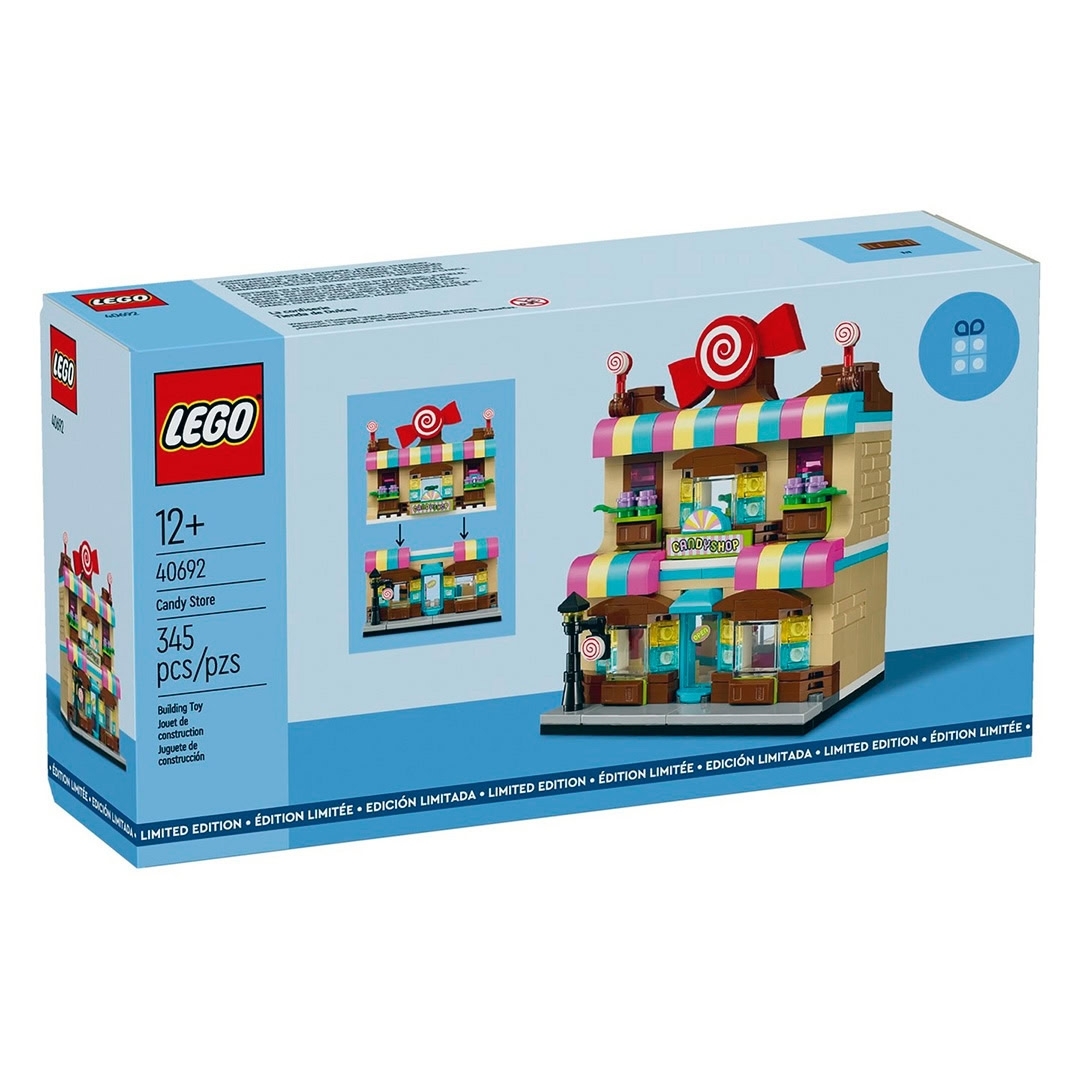 LEGO 40692「糖果店」（Candy Store）就連店外的路燈上也都是糖果！