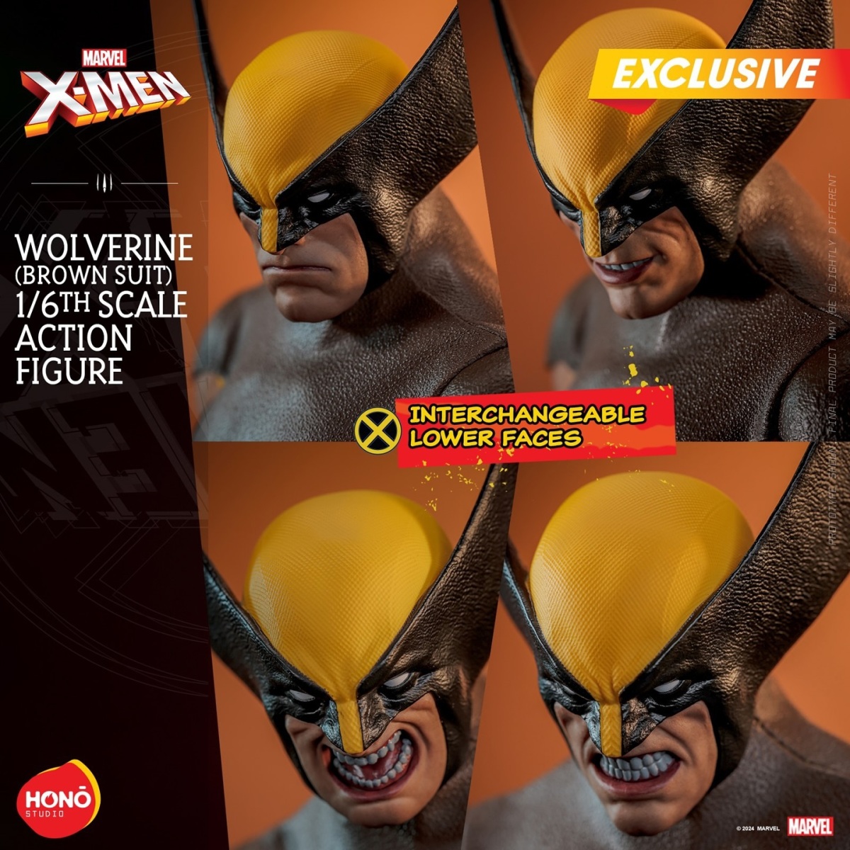 HONŌ STUDIO Marvel『金鋼狼(棕色戰服版)』1/6 比例收藏級可動人,8、90 年代經典漫畫造型再現!