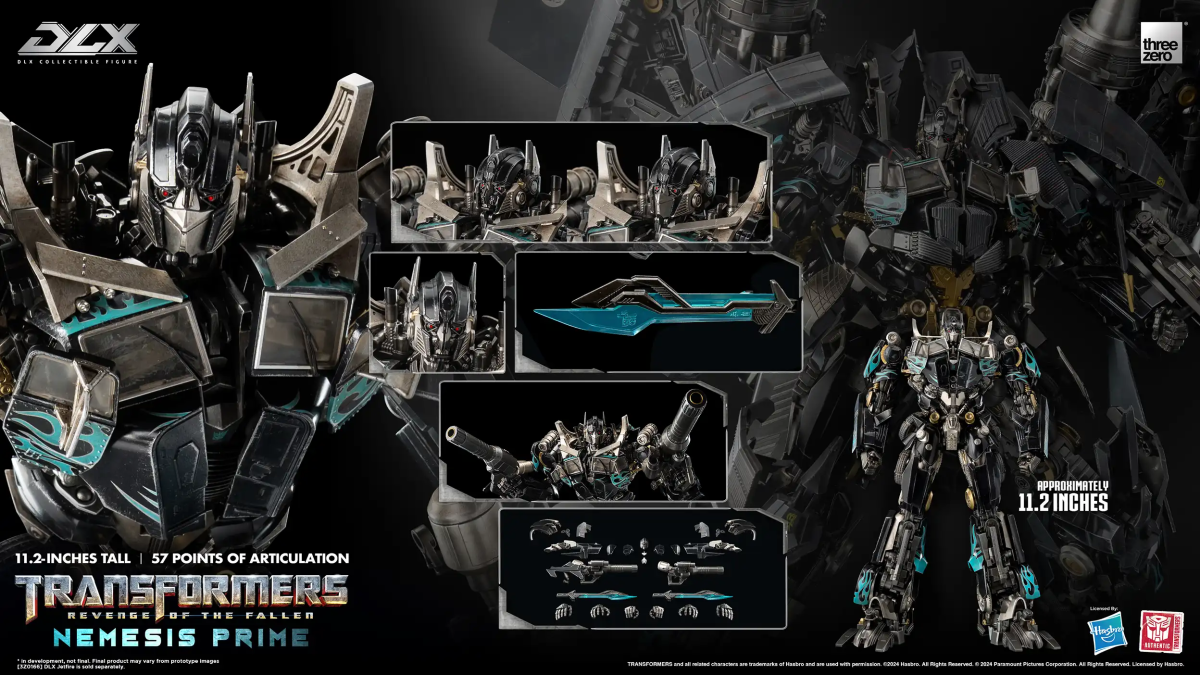 threezero DLX『《變形金剛:復仇之戰》暗黑柯柏文(Nemesis Prime)』可動模型,特殊暗黑塗裝會場限定限量預購!