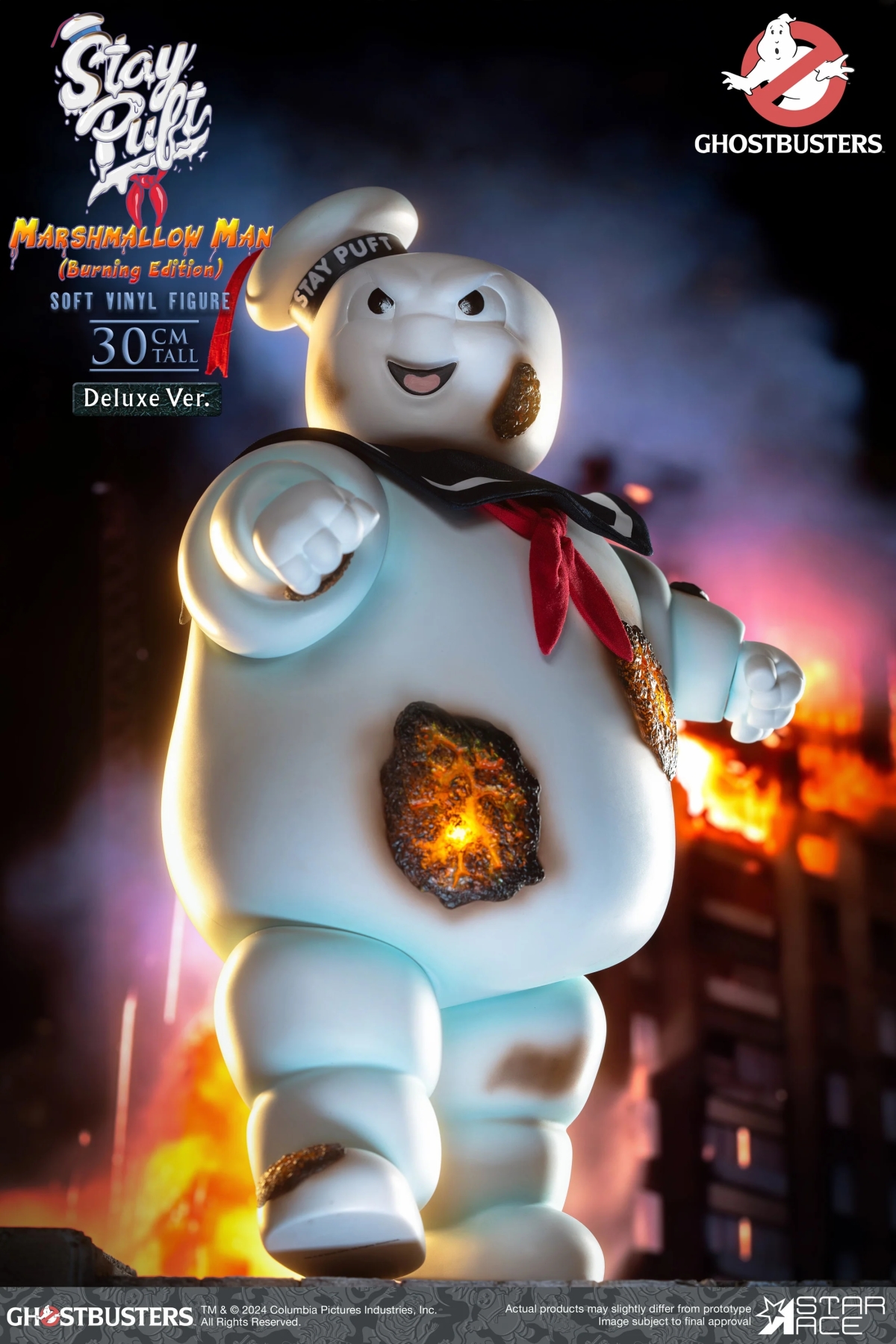 Star Ace Toys《魔鬼剋星》棉花糖寶寶(燃燒版本)軟膠玩具 一般版/豪華版