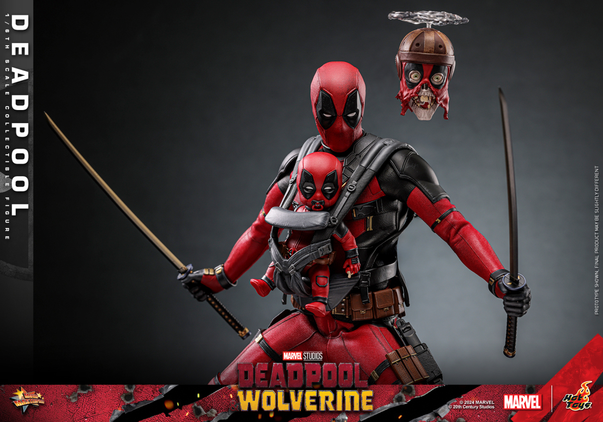 HOT TOYS《死侍與金鋼狼》死侍 1/6 比例收藏級人偶 一般版/動漫節會場特別版【隱藏配件公開】