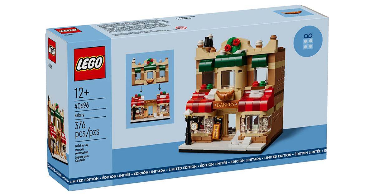 LEGO 40696「烘焙坊」（Bakery）商店建築滿額禮的最後一款是飄著麵包香的可愛店舖！