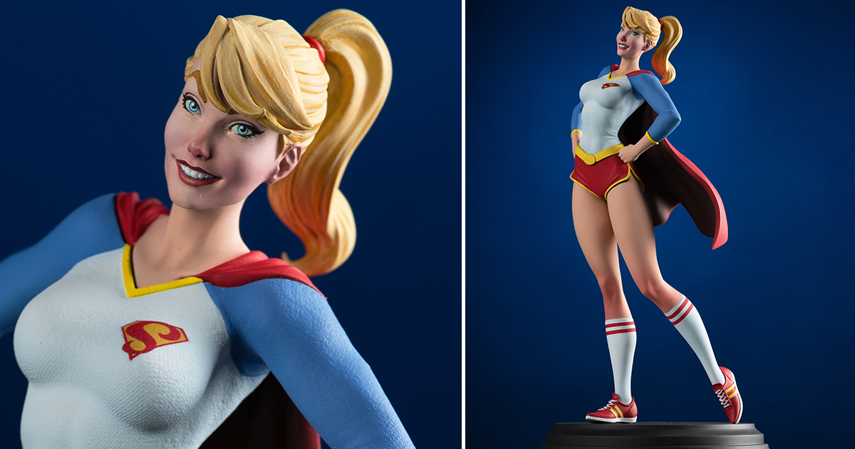 麥法蘭 DC Direct DC 封面女郎系列「超少女 (Supergirl) by J. Scott Campbell」1/8 比例全身雕像 青春洋溢的運動風造型！