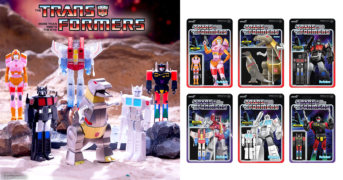 SUPER7 ReAction Figures「變形金剛 第 8 波」吊卡玩具 新色塗裝重新詮釋角色，還有天王星的鬼魂！