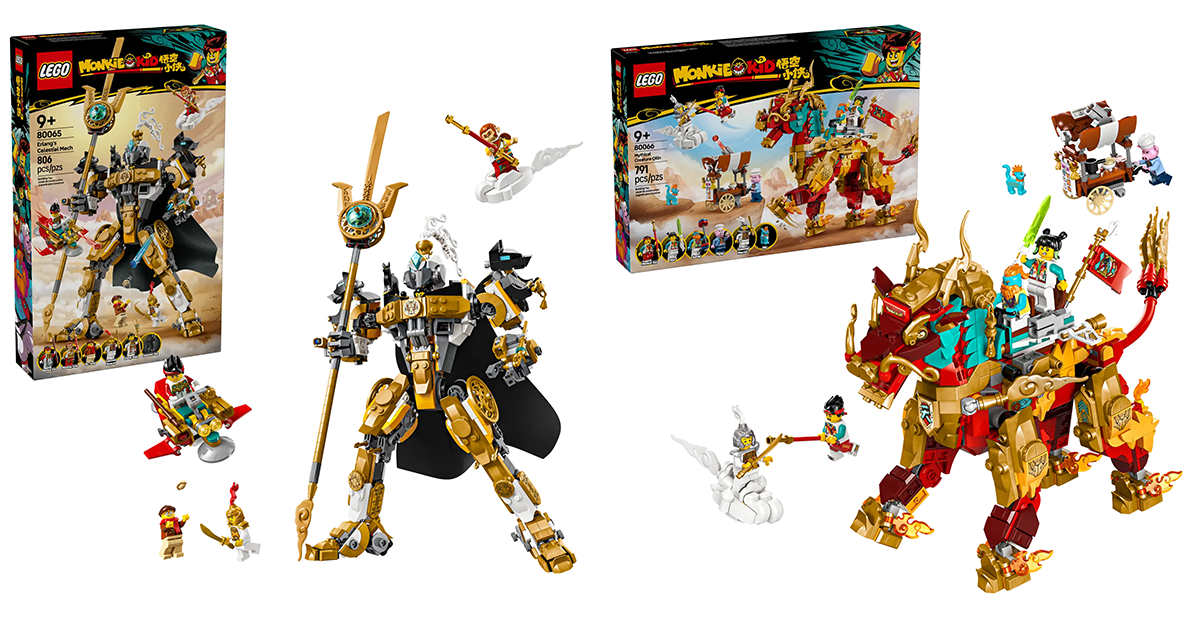LEGO 80065「二郎天神機甲」、80066「神獸火麒麟」兩款悟空小俠系列新作發表！