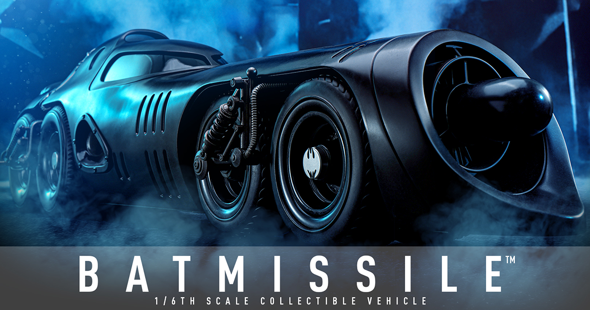 HOT TOYS《蝙蝠俠大顯神威》蝙蝠車（導彈型）Batmissile 1/6 比例收藏載具 衝破困境的銳利造型立體化！