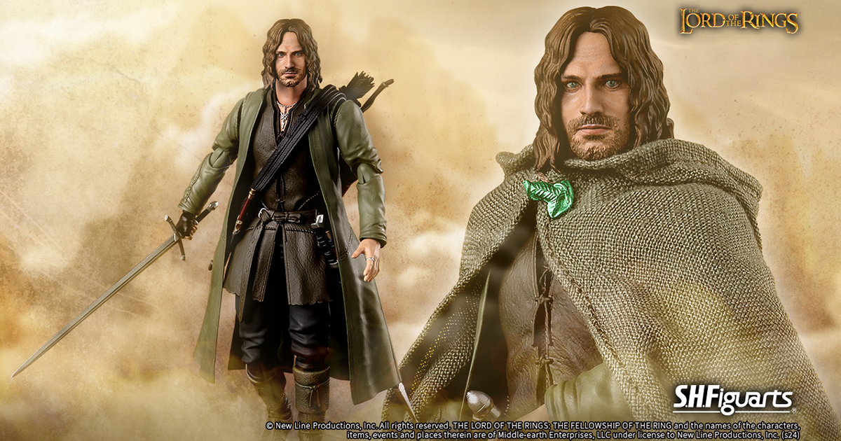 S.H.Figuarts《魔戒》「亞拉岡」可動人偶 流浪的北方遊俠「神行客」現身！