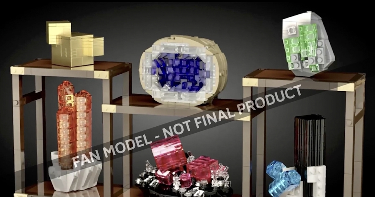 用樂高積木拼出璀璨寶石！「礦石展示」（Minerals Display）by ddf72 確定商品化