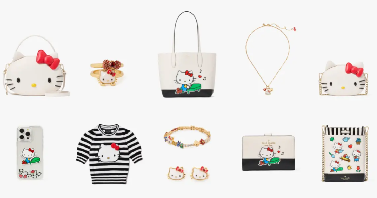 Kate Spade ✕三麗鷗「Hello Kitty」聯名膠囊系列 各種包款&飾品超可愛讓人融化！