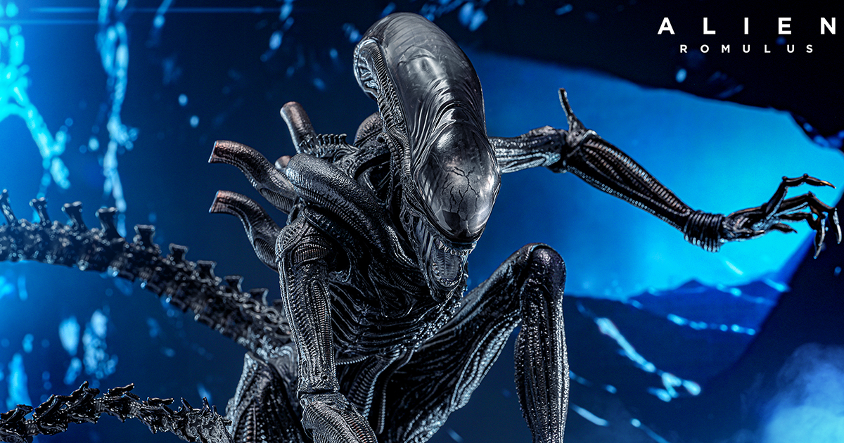 HOT TOYS《異形: 羅穆盧斯》成體異形（Scorched Xenomorph）1/6 比例收藏人偶 令人毛骨悚然的軀體細節再現！
