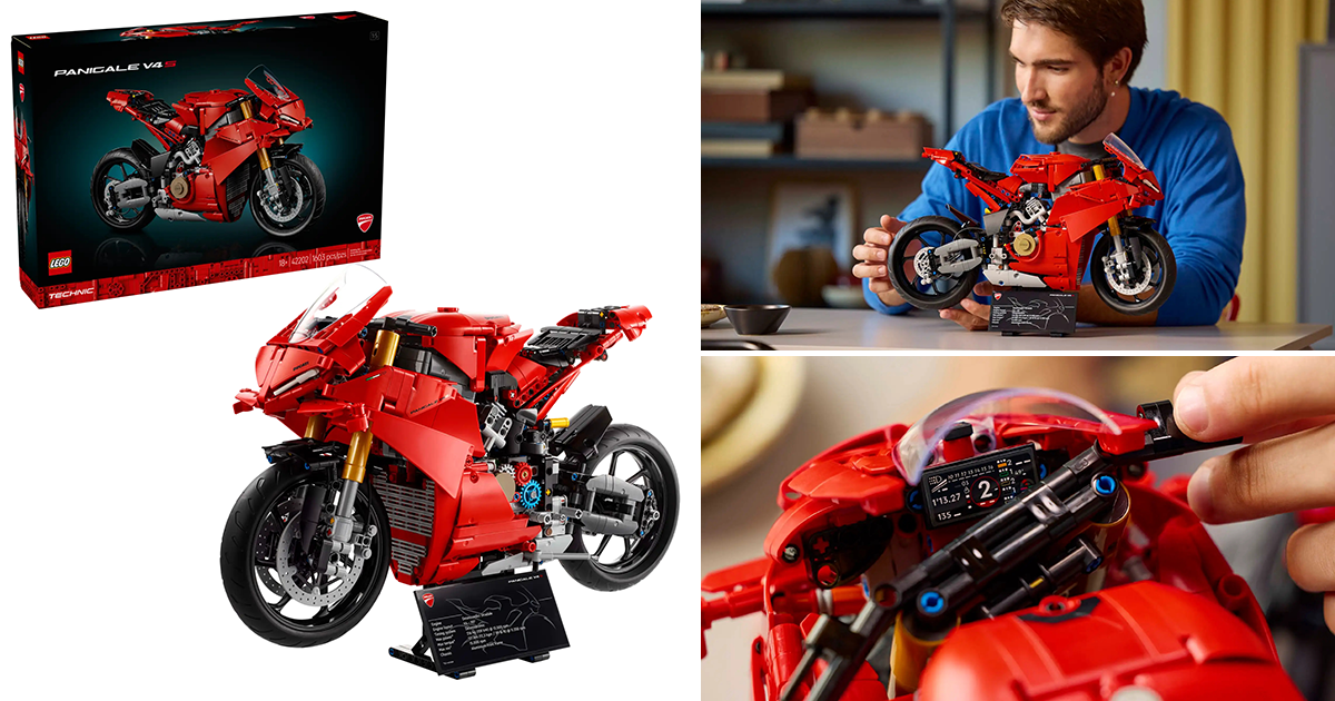 LEGO 42202 科技系列「杜卡迪 Panigale V4 S 仿賽跑車」磚拼模型 絕美且運動的競速外觀！