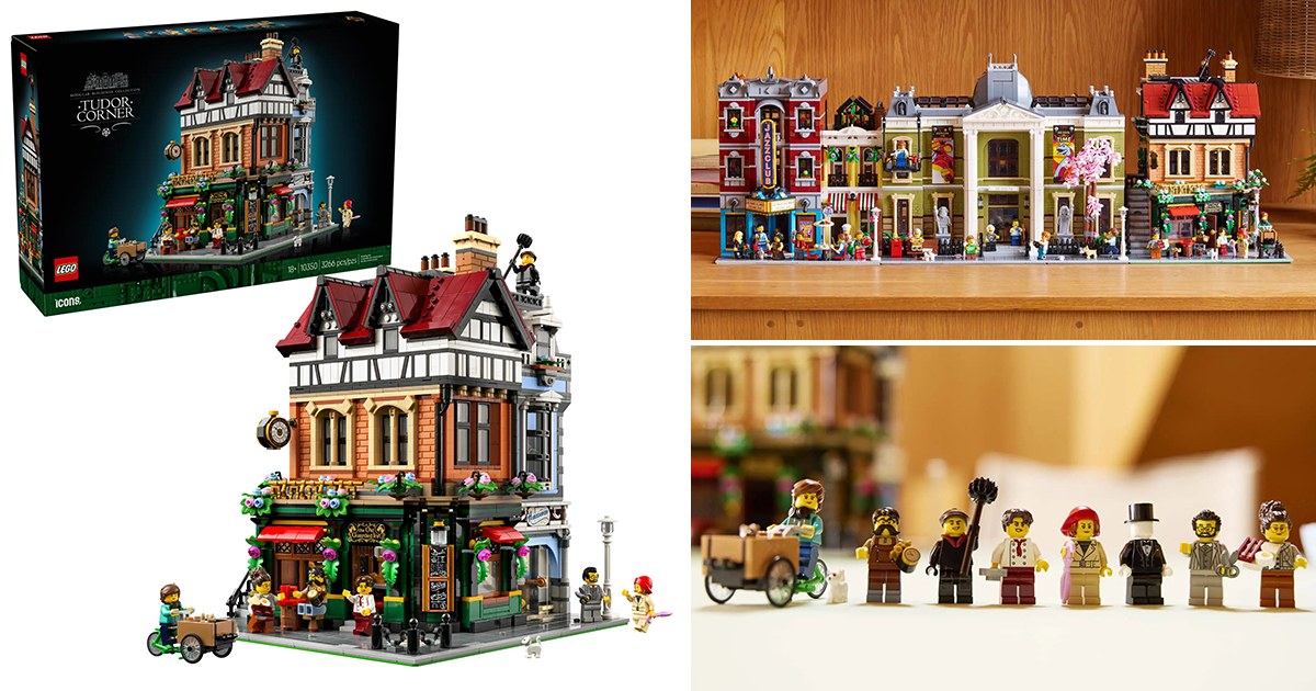 LEGO 10350 Icons 系列「都鐸式街角」（Tudor Corner）一樓酒館暗藏城堡系列的致敬小彩蛋！