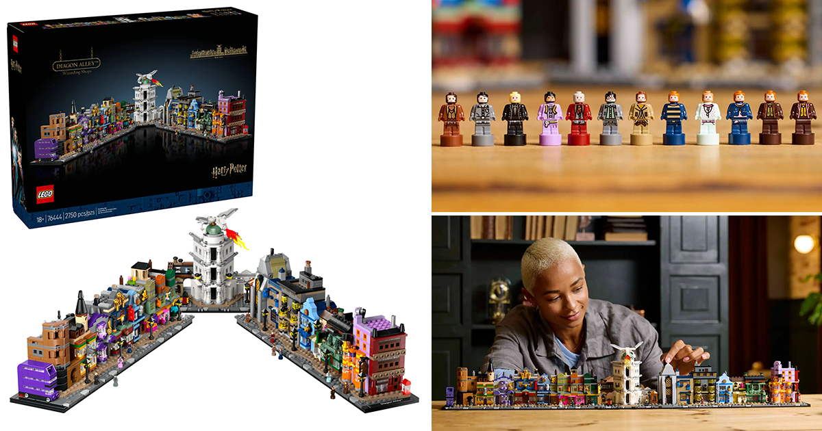 LEGO 76444「斜角巷魔法商店」微型比例再現經典店舖、全長 88 公分極具存在感！