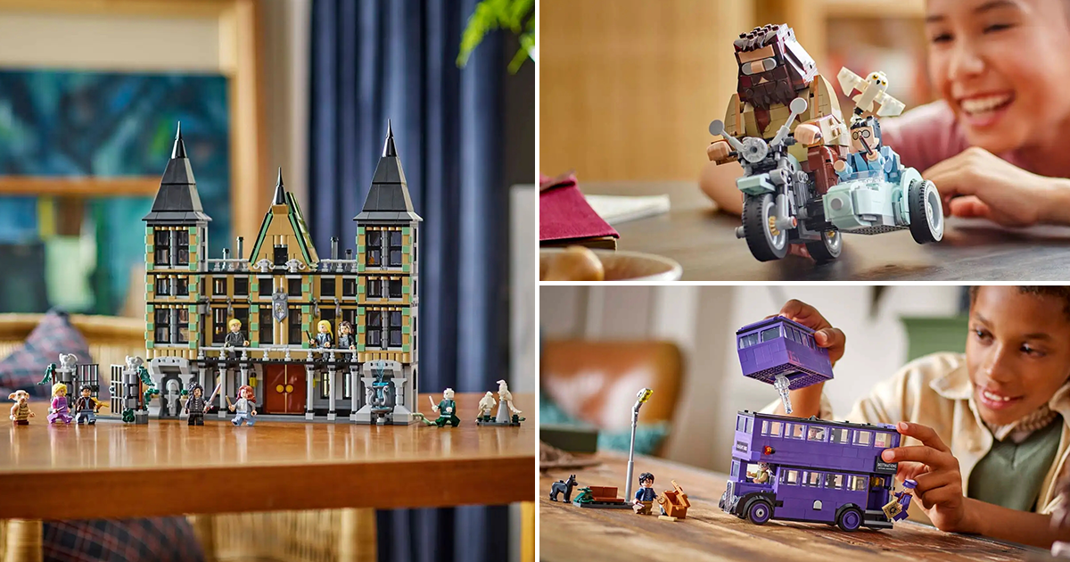 LEGO《哈利波特》主題 2025 年 1 月六款新品發表 馬份莊園首度樂高化！