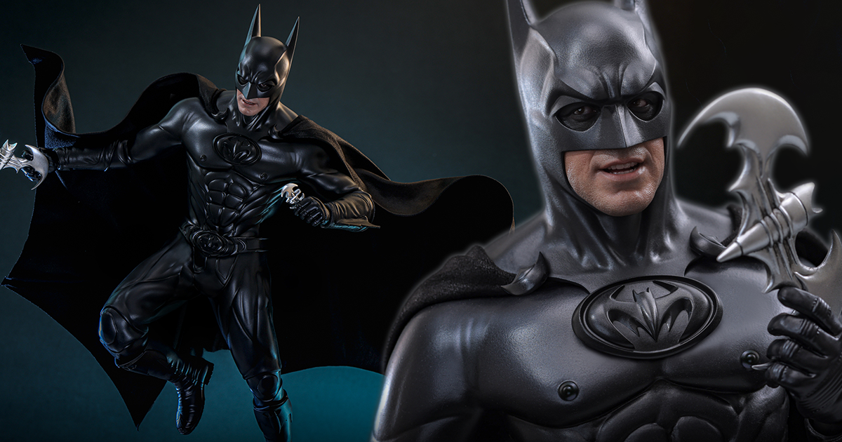 HOT TOYS《蝙蝠俠4：急凍人》蝙蝠俠 1/6 比例收藏人偶 奶頭蝙蝠裝、蝙蝠信用卡堂堂再現！