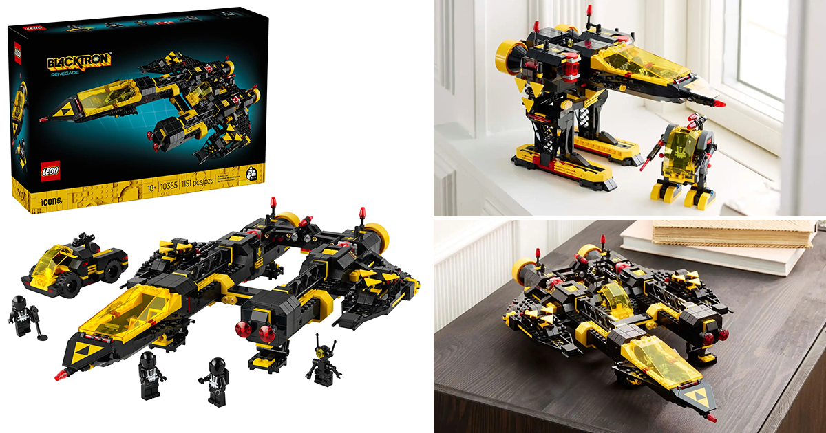 LEGO 10355 Icons 系列「Blacktron Renegade」上世紀的黑黃經典以升級版姿態穿梭至現代！